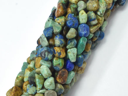 Natural Azurite, 5x7mm Nugget Beads, 15.5 Inch-RainbowBeads