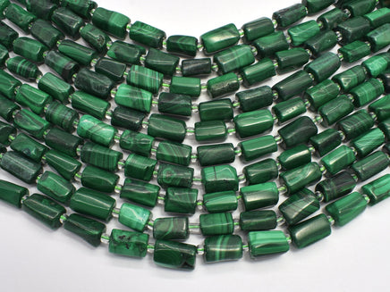 Malachite 7x11mm Faceted Tube-RainbowBeads