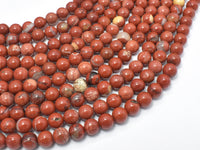 Red Jasper Beads, Round, 6mm-RainbowBeads