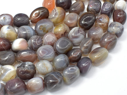 Botswana Agate, 10x14mm Nugget Beads, 15.5 Inch-RainbowBeads