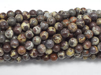 Astroite Jasper, 6mm (6.5mm), Round-RainbowBeads