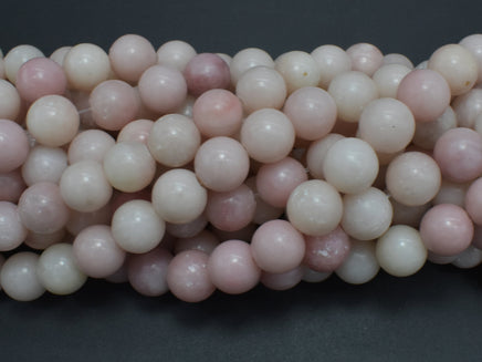 Pink Opal, 10mm(10.5mm) Round Beads-RainbowBeads