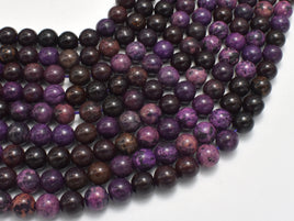 Sugilite Jasper, 8mm Round Beads, 15 Inch-RainbowBeads