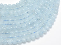 Aquamarine Beads, 6mm Round-RainbowBeads