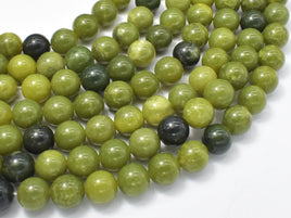 Canadian Jade Beads, 10mm Round Beads-RainbowBeads