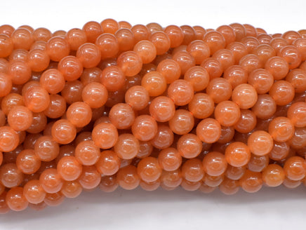 Red Aventurine Beads, 6mm Round Beads-RainbowBeads