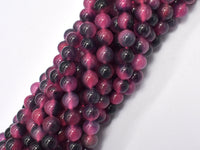 Jade - Gray & Pink 8mm Round-RainbowBeads