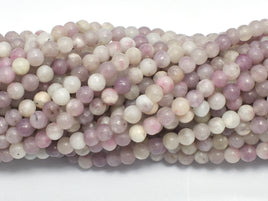 Lilac Jasper Beads, Pink Tourmaline Beads, Round, 4mm-RainbowBeads