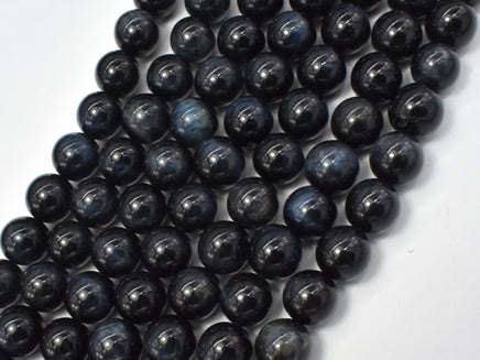 Blue Tiger Eye, 10mm Round Beads-RainbowBeads
