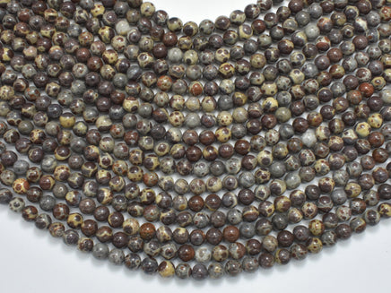 Astroite Jasper, 6mm (6.5mm), Round-RainbowBeads