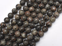 Natural Glowing Yooperlite 10mm (10.5mm) Round-RainbowBeads