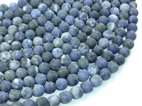 Matte Sodalite Beads, Round, 8mm-RainbowBeads