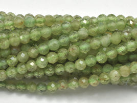 Green Apatite Beads, 3mm Faceted Micro Round-RainbowBeads
