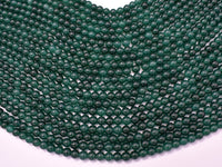 Jade Beads-Emeral, 6mm (6.3mm) Round Beads-RainbowBeads