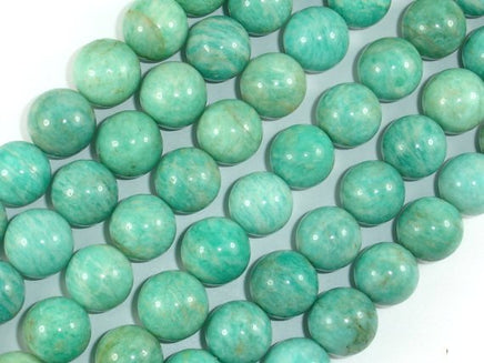 African Amazonite Beads, 11mm Round Beads-RainbowBeads