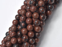 Mahogany Obsidian Beads, Round, 8mm-RainbowBeads