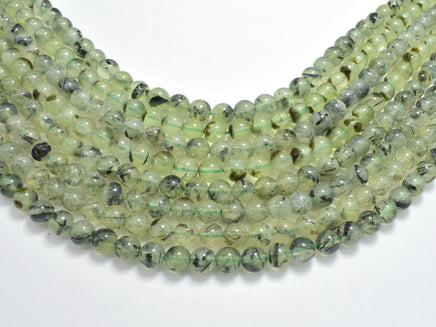 Prehnite, 7mm, Round Beads, 15.5 Inch-RainbowBeads