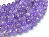 Amethyst, 10mm (10.2mm) Round Beads, 15.5 Inch, Full strand-RainbowBeads
