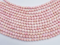 Pink Queen Conch Shell 6mm Round-RainbowBeads