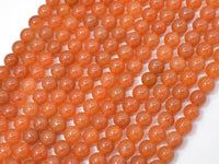 Red Aventurine Beads, 6mm Round Beads-RainbowBeads