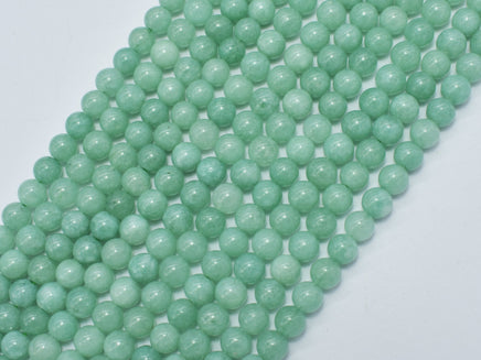 Malaysia Jade Beads- Green, Burma Jade Color, 6mm, Round-RainbowBeads