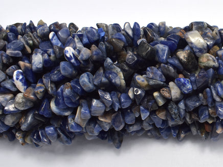 Sodalite, 4mm - 9mm Chips Beads-RainbowBeads