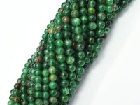 Green Mica Muscovite in Fuchsite 4mm-Rainbow Beads