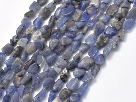 Tanzanite, 6x8mm, Nugget Beads, 15.5 Inch-RainbowBeads