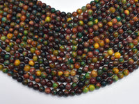 Malaysia Jade - Green & Yellow 6mm Round-RainbowBeads