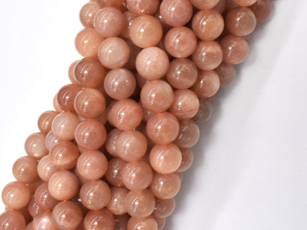 Sunstone Beads, 8mm Round Beads-RainbowBeads