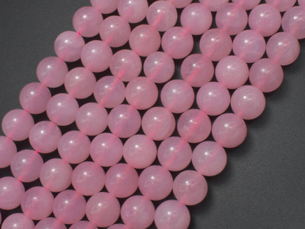 Rose Quartz Beads, 10mm (10.4mm) Round Beads-RainbowBeads