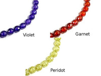 CZ beads, 6 mm Faceted Round-RainbowBeads