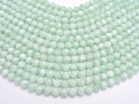 Green Angelite Beads, 8mm Round-RainbowBeads