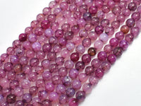 Dragon Vein Agate-Purple 6mm Round-RainbowBeads