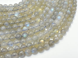 Labradorite Beads, 6mm (6.7mm) Round-RainbowBeads