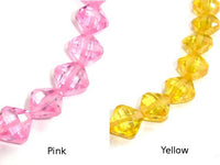 Cubic Zirconia Beads, CZ beads, 6 x 6 mm Faceted Diamond Beads, 6 Inch, 1 strand, 20 beads, Hole 0.8 mm, A quality (DI0606)-RainbowBeads