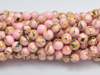 Shell Howlite-Pink, 8mm (8.4mm)-RainbowBeads