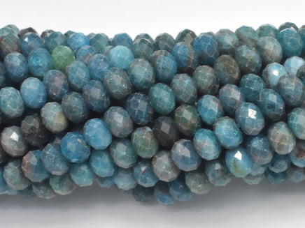 Apatite Beads, 4x6mm Faceted Rondelle-RainbowBeads