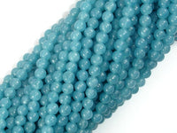 Blue Sponge Quartz Beads, Round, 4mm-RainbowBeads