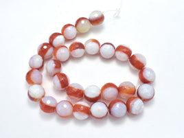 AGATE BEADS, 14MM FACETED ROUND-RainbowBeads