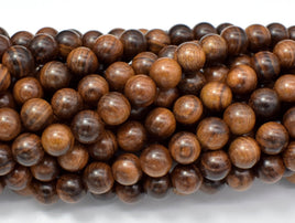 Black Rosewood Beads, 8mm Round Beads, 33 Inch-RainbowBeads