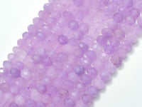 Lavender Amethyst, Lavender Jade, 4x6mm Faceted Rondelle-RainbowBeads
