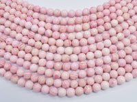 Pink Queen Conch Shell 8mm Round-RainbowBeads