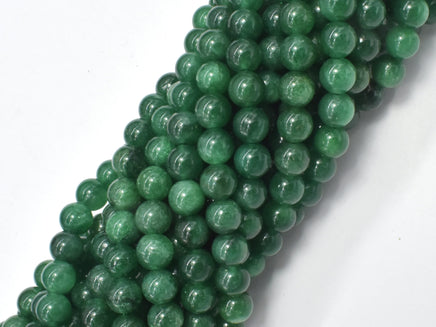 Green Mica Muscovite in Fuchsite, 6mm, Round-RainbowBeads
