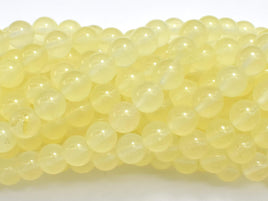 Jade - Lemon, 8mm (8.3mm) Round-RainbowBeads