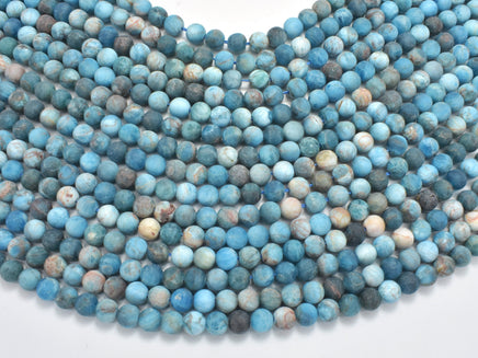 Matte Apatite Beads, 6mm, Round-RainbowBeads