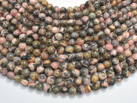 Rhodochrosite, 8mm, Round, 15 Inch-RainbowBeads