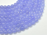 Jade Beads, Light Purple, 8mm Round Beads-RainbowBeads