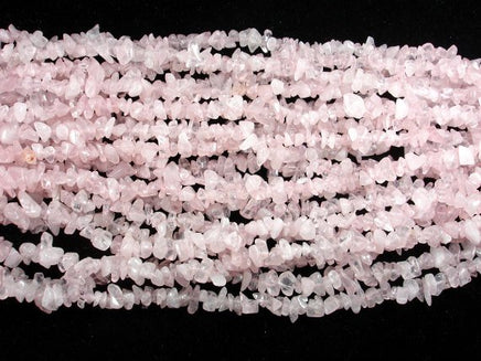 Rose Quartz Beads, Chips Beads, Approx. (4-10) mm, 32 Inch-RainbowBeads