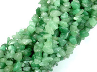 Green Aventurine, 4-9 mm Chips Beads, Long Strand-RainbowBeads